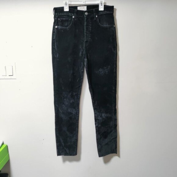 Free People We The Free Stella Velvet High Waisted Skinny Jeans Black Size 28 - Picture 4 of 16